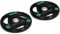 SPORTNOW Two 10kg Olympic Weight Plates, Tri-Grip Rubber-Coated Barbell Weights, with 5cm Holes, for Home, Gym, Lifting, Strength Training