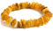 Generisch Erwachsenen Unisex Armband aus Baltischem Bernstein, Handgefertigter Schmuck, 15-19 cm Handgelenkgröße (Helle matte Sandfarbe)