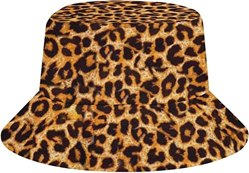 321 Fischerhut Tierischer Leoparden-Print Unisex Anglerhut Atmungsaktiv Wanderhut Weich Sonnenhut Für Angeln Reisen Mädchen