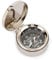 NKlaus Maritim Kleiner Kompass 3,5cm mit Deckel aus Messing vernickelt Taschenkompass 11803