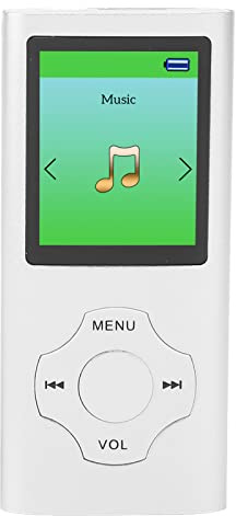 MP3 Player, Musik Player mit 1,8 Zoll LCD Bildschirm, Tragbarer Digitaler Musik Player mit Kopfhörer, Verlustfreier Sound, Sprachaufzeichnung, UKW Radio, Elektrisches Buch