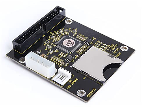 DAGIJIRD IDE 3.5 Male Interface SD Card to IDE 40P Male Interface Power Connector Adapter