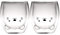 HwaGui Lot de 2 tasses à café en verre à double paroi personnalisées pour cadeau d'anniversaire Motif chat 250 ml