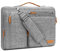 MOSISO Sacoche Ordinateur Portable,Sacoche PC Portable 17-17,3 Pouces Compatible avec MacBook,HP,Dell,Sac Ordinateur Sac Messager Côté Ouvert avec 4 Poches Zipper&Poignée,Gris
