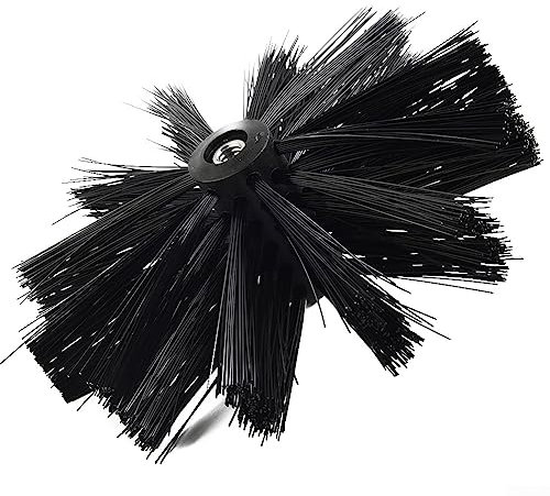 DAZZLEEX 150mm Dryer Vent Cleaning Brush Chimney Lint Remover Bristle Head Nylon for Efficient Cleaning