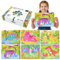 Wooden Jigsaw Puzzles for Kids age 3-5,6pack Pegged Puzzles Toddlers Preschool Educational Learning Puzzle for Boys and Girls
