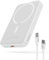 Baseus Magsafe Powerbank 10000mAh, Powerbank Magnetico Wireless, Power Bank Portatili per iPhone Serie 15/14/13/12, PD 20W USB-C Mini Powerbank, Bianco