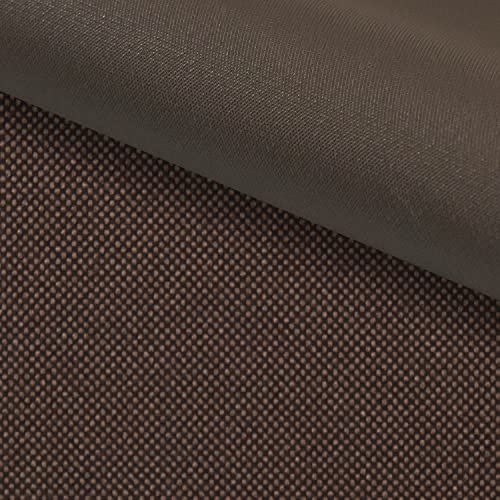 PINaPIN Wasserdichter Polyesterstoff 100% Polyester Stoffe meterware zum nähen Gartenmöbel, Schirme, Vorhänge für Garten KODURA 100x150 cm (Dunkelbraun)