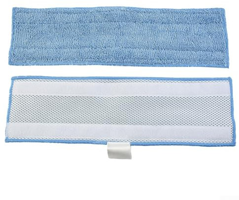 Lot de 2 serpillères en microfibre lavables et réutilisables pour aspirateur Polti Moppy PTEU0275, PTEU0281