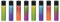 Clipper Pack de 8 Mecheros Encendedores Liso CP11RH Crystal Gradient