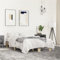 LAPOOH Bettgestell Sonoma-Eiche 140x200 cm Holzwerkstoff und Metall, Bett, Jugendbett, Schlafzimmer Bett, Bed Frame - 845858