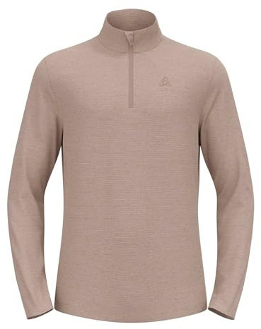 Odlo Fleecepullover Herren Roy I Midlayer mit Halbreißverschluss I Langarm Wandershirt Langarm Wandershirt mit 1/2Reißverschluss I Herren
