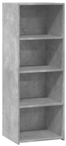 vidaXL Highboard, Sideboard mit Stauraum, Kommode Schrank für Wohnzimmer, Anrichte Beistellschrank Mehrzweckschrank, Betongrau Holzwerkstoff