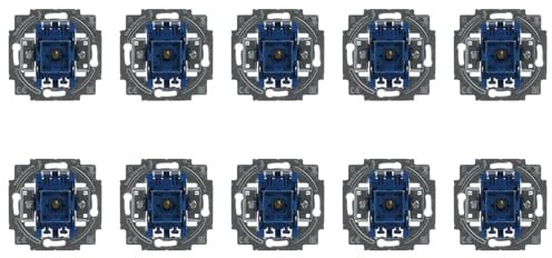 10 Stück Busch-Jaeger 2000/6 USK Wippkontrollschalter-Einsatz Aus- und Wechselschaltung