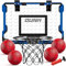 TEMI Basketballkorb Indoor, Mini-Basketballkorb mit 4 Bällen, über die Tür Basketballbrett für Kinder und Erwachsene, Basketball-Spielzeug für Jungen Mädchen Alter 3 4 5 6 7 8 9 10 11 12