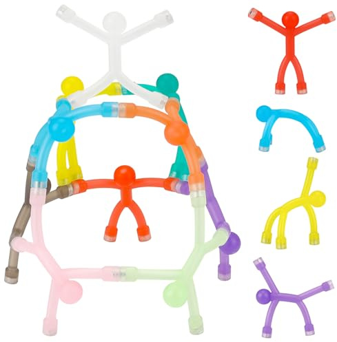 Wukong 10Pcs Fridge Magnets Men, Stress Relief Magnets, Flexible Magnets Magnetic People Fun Toys,Magnets for Kids,Whiteboard, Whiteboard Decorative
