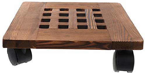 BESPORTBLE 1 Pc Plateau de Pot de Fleur bac à Plantes planteur Terre Cuite passoire à thé décor Pot Fleur Pot pourri Support de Pot de Fleurs Pratique Plateau de Pot de Jardin Mobile Bois