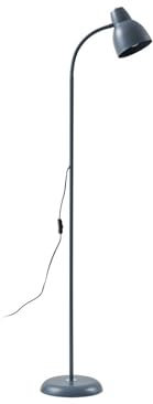 Lindby Stehlampe Tebbi in Alu aus Metall (1 flammig, E27) - Stehleuchte Standleuchte Floor Lamp Wohnzimmerlampe Wohnzimmerleuchte