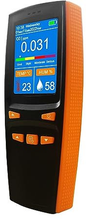 Luftqualität Messgerät, Tragbarer Ozon-O3-Detektor, Gasdetektor, Analysator, Handtester, Zähler, Ozonmessgerät, Luftdetektor, intelligenter Sensor, für Home Office Schule Hotel