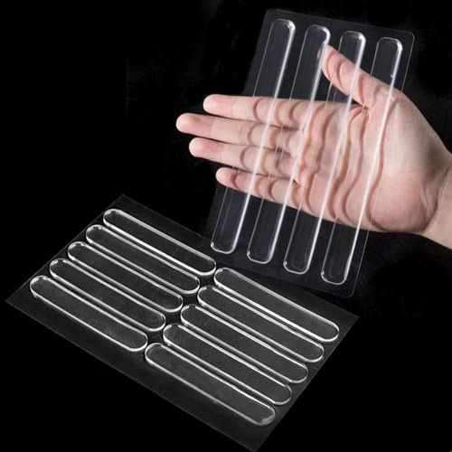 GGUFAY 14 Pezzi Paraurti per Mobili,Trasparenti Paraurti per Mobili Adesive,Paraurti per Porte di Armadi in Silicone Strisce Paraurti,per Protezioni per Mobili e Porte(10 x 63mm+150 x 15mm)