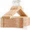 Kleiderbügel Holz 20er Set – Premium Holzbügel aus Massivholz mit Hosensteg, Kerben & 360° Haken für Anzüge, Hemden & Jacken