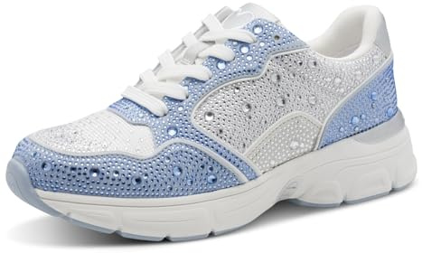 MARCO TOZZI Damen Sneaker weiches Feel Me Wechselfußbett weiches Innenfutter Vegan Elastisch