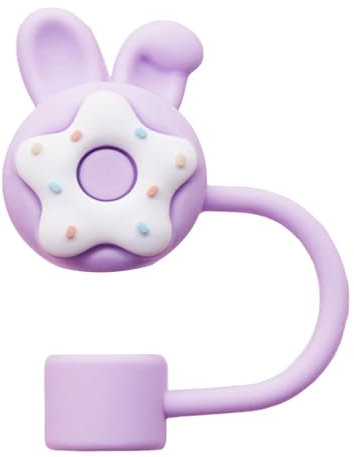 NPXUAMTJ Elegant Silicone Straw Covers Portable Straw Covers Cartoon Silicone Straw Toppers For Outdoor Activity Food Grade Silicone Straw