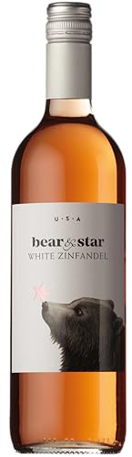 Bear & Star Zinfandel Rosé 75cl, 8% ABV – Californian Rosé Wine – Fresh Strawberry, Cherry & Watermelon Notes, Easy-Drinking & Chillable