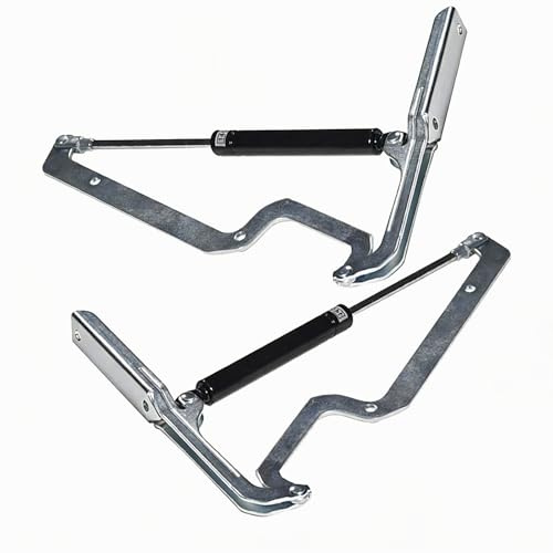 2Pcs Hinge Compatible with Keter Store it Out Arc/Max/Elite/Premiere 1150 XL Storage Bins Boxes Sheds, Replacement Spare Part for WLPS Hinge 140N Piston Gas Strut 565308