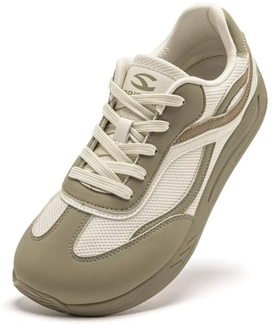 HOBIBEAR Womens Mens Barefoot Shoes | Zero Drop | Wide Toe Box Minimalist Sneakers Beige Green