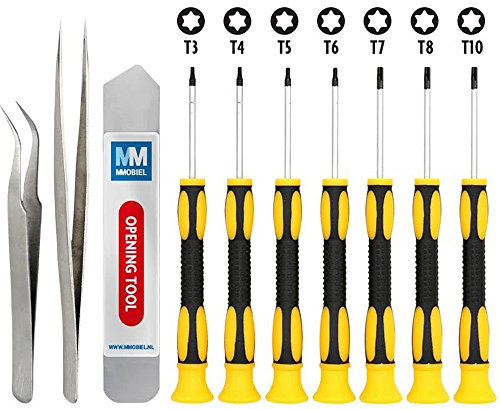 MMOBIEL 10 in 1 Torx Schraubenzieher Werkzeug Set mit Rutschfestem Griff für Smartphone iPad MacBook Laptop Tablet