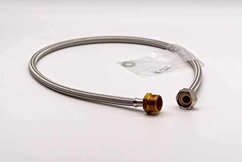 Aquastopverlängerungsschlauch, Panzerschlauch-Verlängerung, Zulaufschlauch für Wasch- & Spülmaschinen 2,5m von EVH-XTRA®