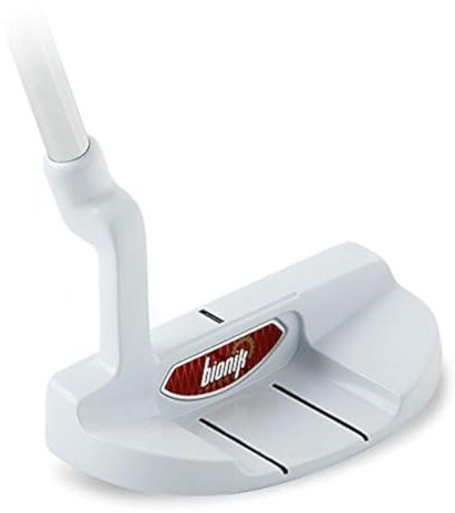 Bionik 105 Nano White Golf Putter Right Handed Semi Mallet Style with Alignment Line Up Hand Tool 33 Inches Petite Lady's Perfect for Lining up Your Putts