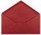 Glüxx-Agent 25 DIN Lang Briefumschläge Dunkelrot 22 x 11 cm -120 g/m² Nassklebung Post-Umschläge ohne Fenster ideal für Weihnachten Grußkarten Einladungen