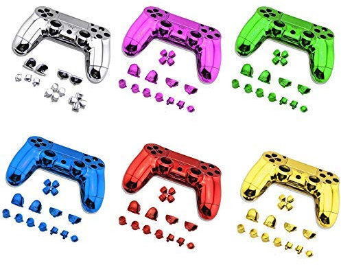 Carcasa completa con botones para mando inalámbrico PS4 JDM-001 JDM-011 (oro cromado)