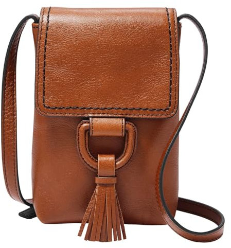 Fossil Geschenk für Frauen Bobbie, Leder/PolyurethanBesatz Tasche braun 11,4 cm L x 4,4 cm B x 17,8 cm H SLG1382200