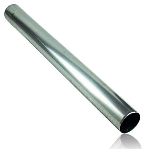 Zink Regenablaufrohr 80 mm 0,65 mm Stärke in 1 Meter Länge - Titanzink Regenrohr nahtlos geschweißt mit Muffe für eine einfache und schnelle Montage