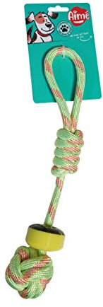 Aime Jouet Corde Tressé Wheelies pour Chien Diamètre 35 cm