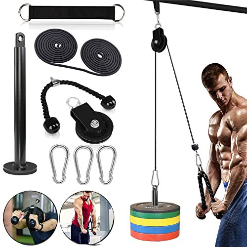 Taeku Kabelzug, Gewicht Fitnessgerät Trizeps Latzug Unterarmtrainer Seilzug-Fitness Arm Krafttraining für Zuhause Sportgeräte (Trizepsseil)