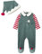 Vertbaudet Baby Set aus Strampler und Mütze, Wichtel-Kostüm Tanne 68