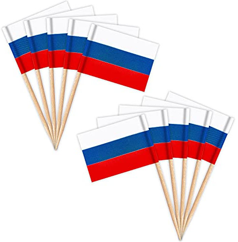 ZXvZYT Zahnstocher Flagge Russland