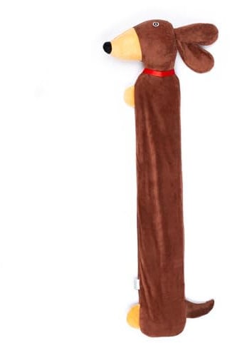 LIVIVO Large Hot Water Bottle with Animal Style Microfiber Fleece/Knitted/Faux, Soft Removable and Washable Cover - Quick Heat and Comforting Pain Relief (2L, Sausage Dog)