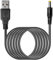 Abuycs 5V 1A USB 2.0 to 4.0mm x 1.7mm DC Barrel Jack Charger Power Cable Adaptor 80cm/ 200cm Black (4mmx1.7mm) (200)