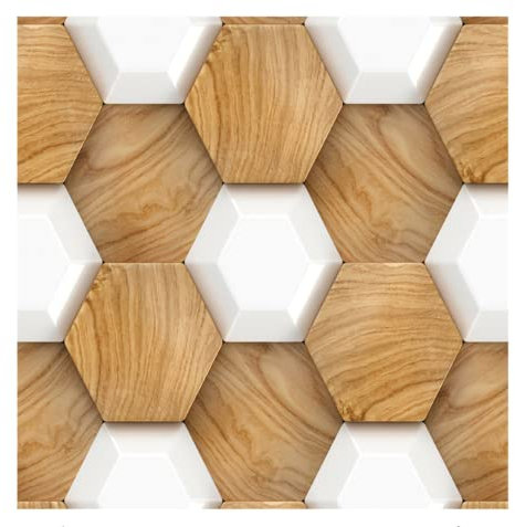 Placas Antihumedad, 3D De Madera Falso Fondo De Pantalla Para Salón Televisión Dormitorio Del Fondo Del Sofá Decoración,10Pcs (B)