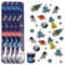 Weltraum Schnapparmband Sticker Set - Knickarmbänder und Aufkleber Weltraum Set | Klatscharmband für Astronaut Kindergeburtstag Mitgebsel | Armband als Kinderparty Giveaway Gastgeschenk (5x Weltall)