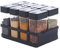 LIMBANI BROTHERS Black Kitchen 8 Pcs Sets Airtight Rasoi Box Spice Storage Jar Masala Box Container Idle for Easy Flow With Tray (BLACK) Plastic