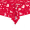 Tischdecke Valentinstag,274x137cm Valentinstag Tischdecke Plastik Valentinstag Tischdecke Rechteck Valentine Herzen Tischläufer für Jubiläum Romantik Valentinstag Party Dekoration Heimdekoration