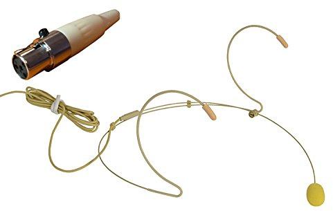 HCM23 Beige Headset Mic With 4 Pin Mini XLR