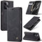UFinetech Xiaomi Redmi Note 12 Pro+ Hülle - Magnetisch Flip Handyhülle Redmi Note 12 Pro Plus mit Kartenfächer und Ständer, Dünn Stoßfest Kratzfest Leder TPU Case für Männer und Frauen, Schwarz