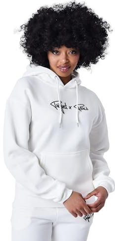 Sweat à Capuche Femme Signature Blanc cassé L